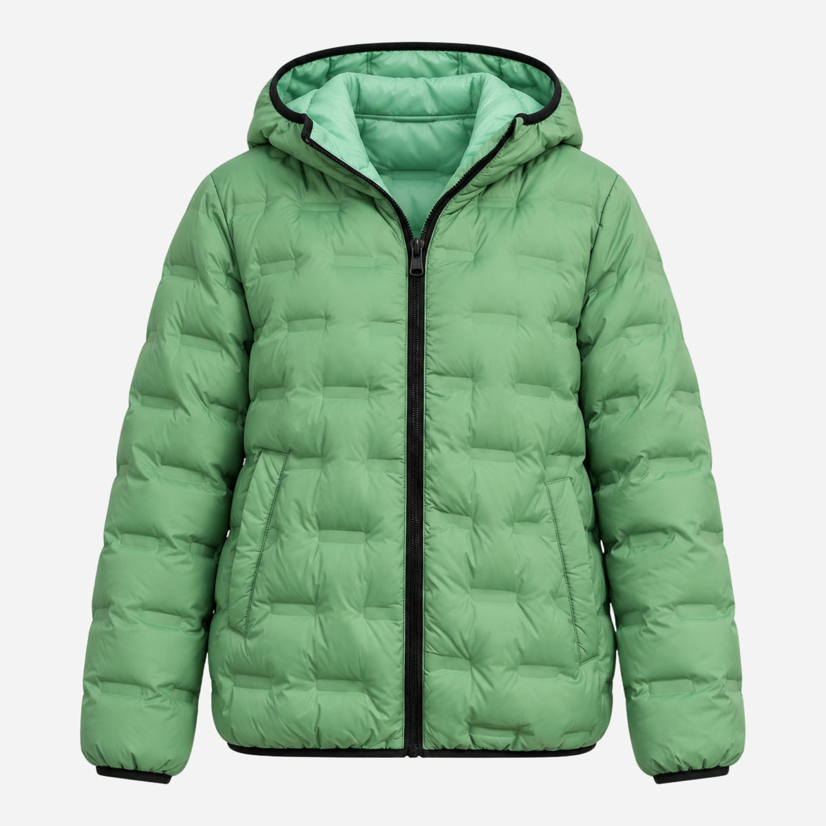 Women's Lightweight Hooded Puffer Jacket-Fowsa
