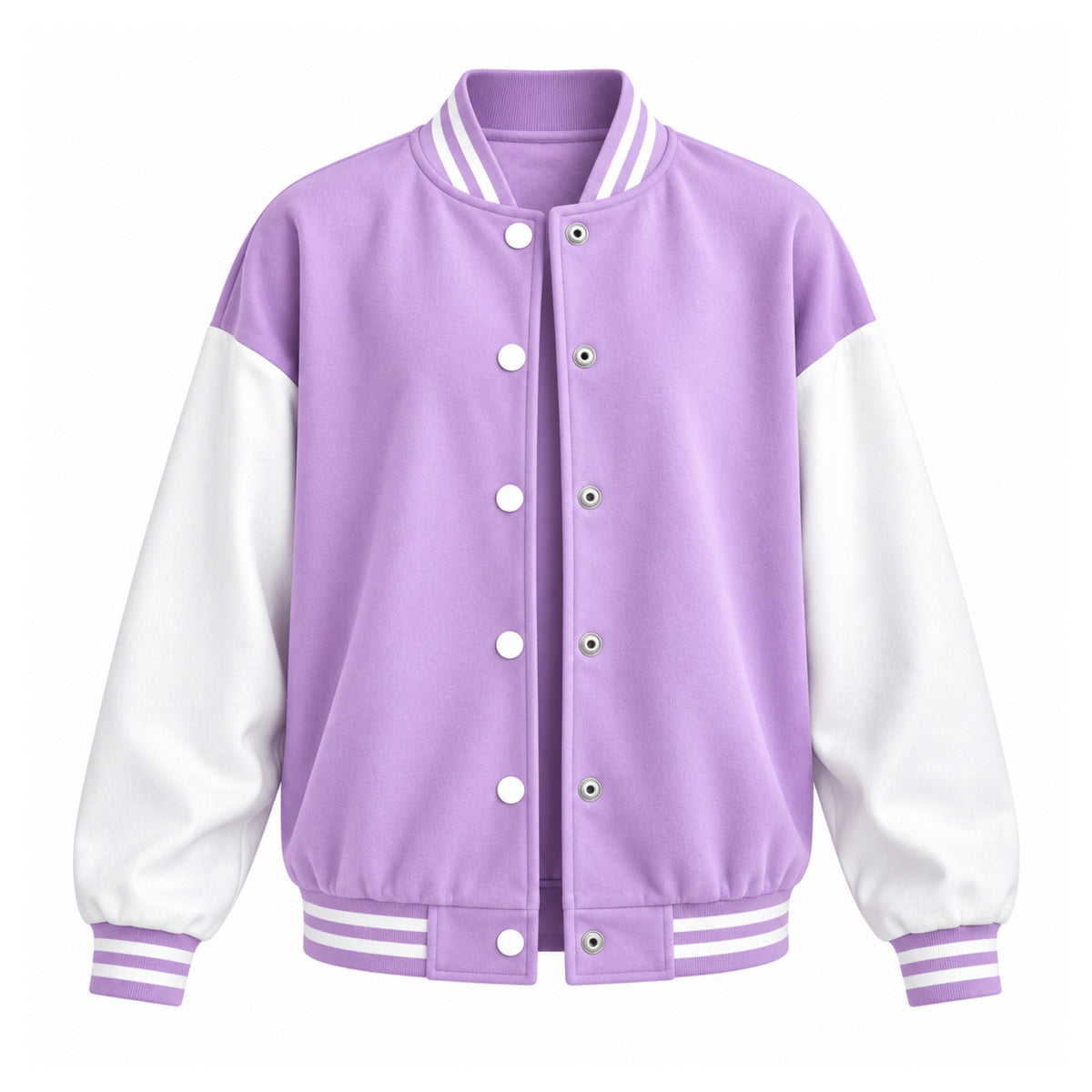 Women's Fleece-Lined Varsity Jacket-Fowsa