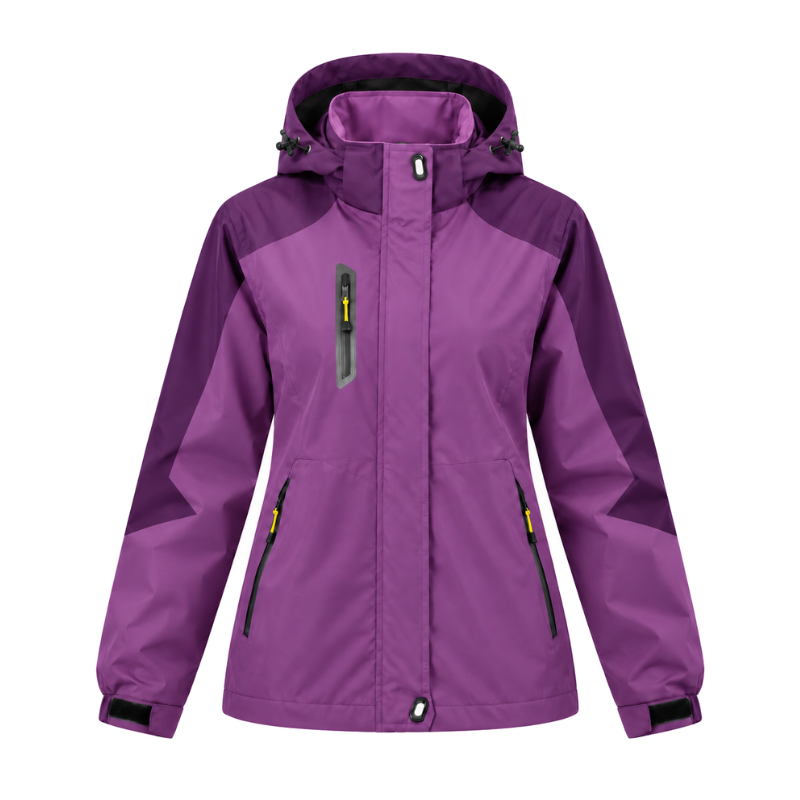Full Zip Hooded Waterproof Jacket-Fowsa