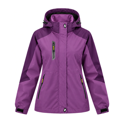 Full Zip Hooded Waterproof Jacket-Fowsa