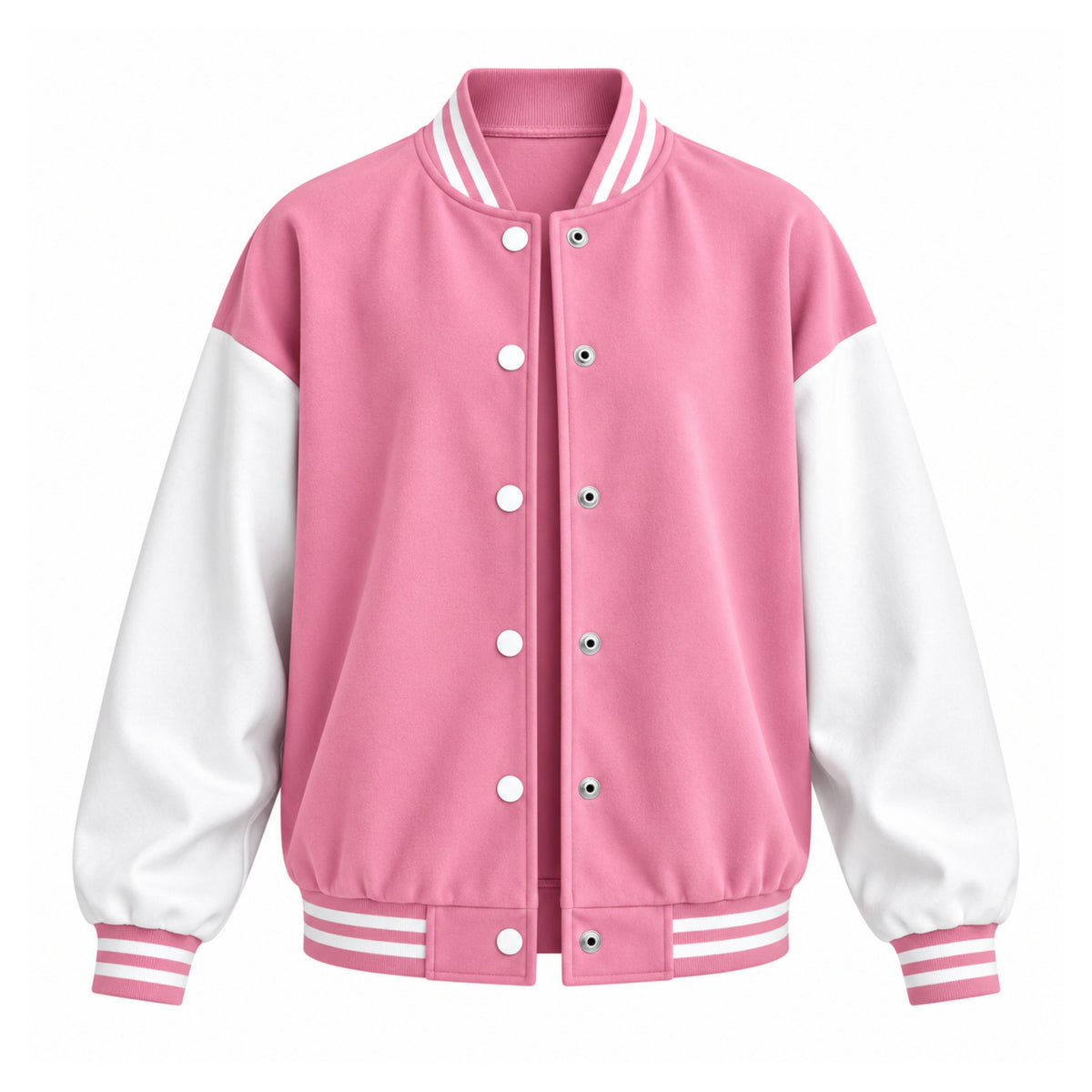 Women's Fleece-Lined Varsity Jacket-Fowsa