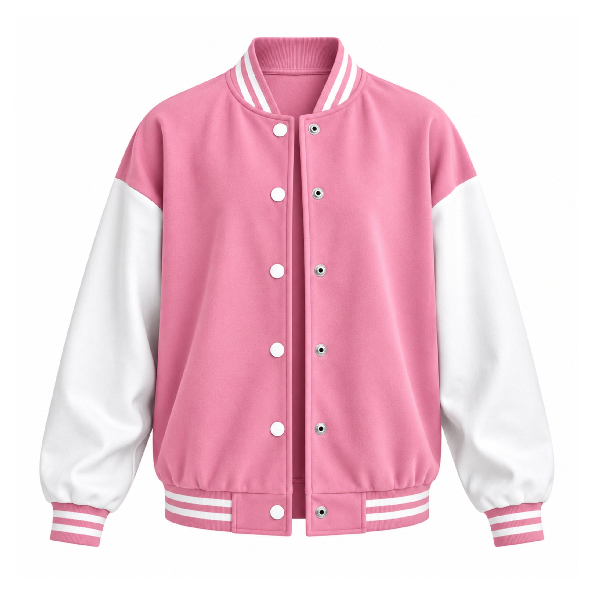 Women's Fleece-Lined Varsity Jacket-Fowsa