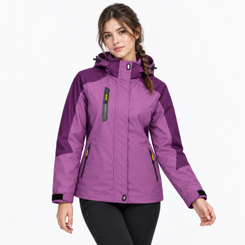 Full Zip Hooded Waterproof Jacket-Fowsa