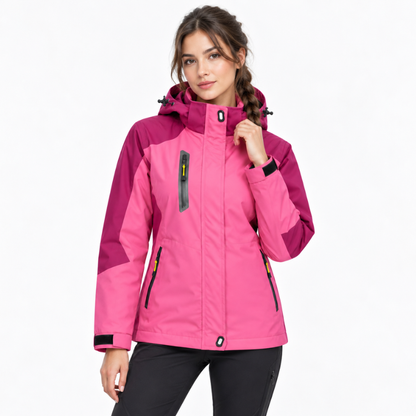 Full Zip Hooded Waterproof Jacket-Fowsa