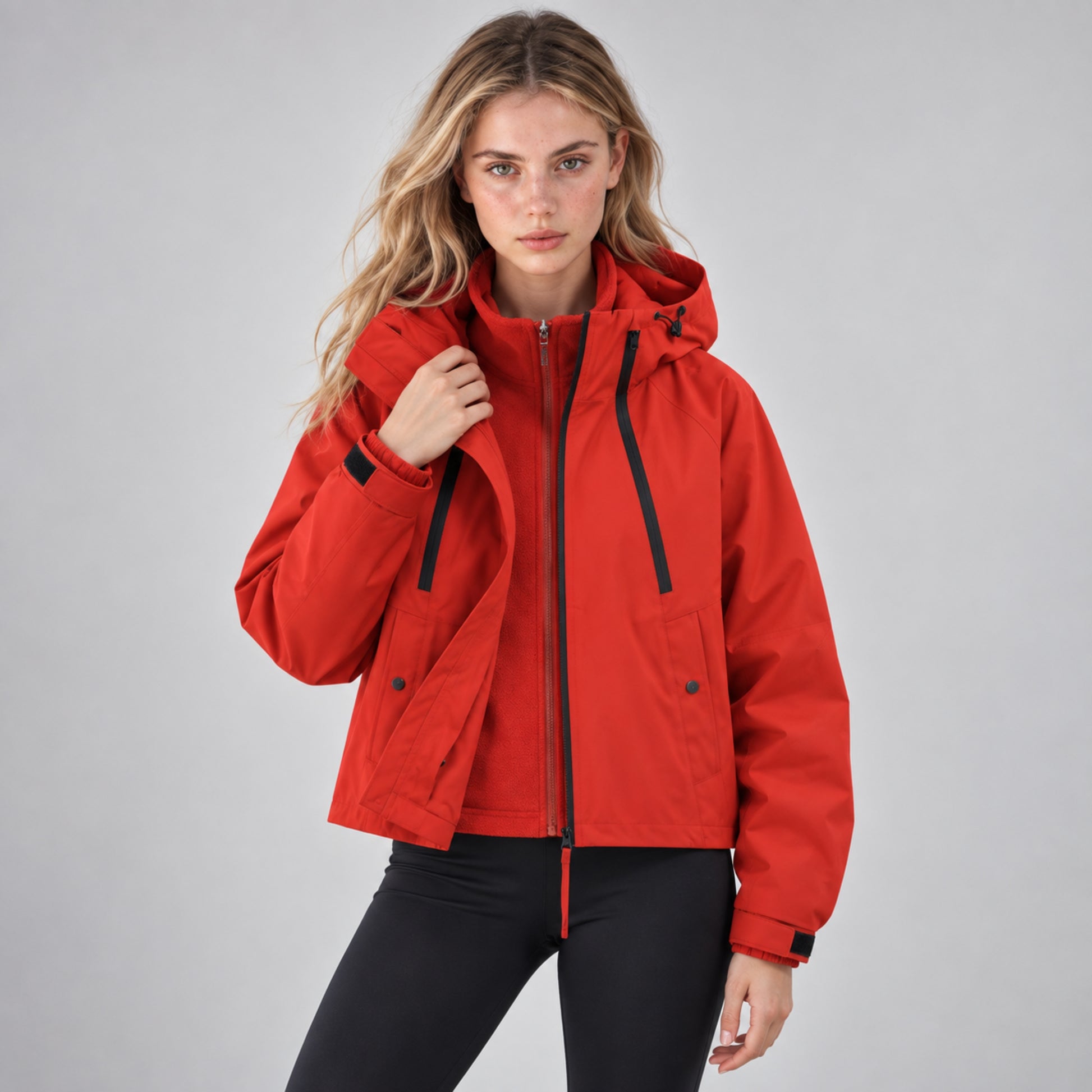 Women's Hooded Waterproof Jacket-Fowsa