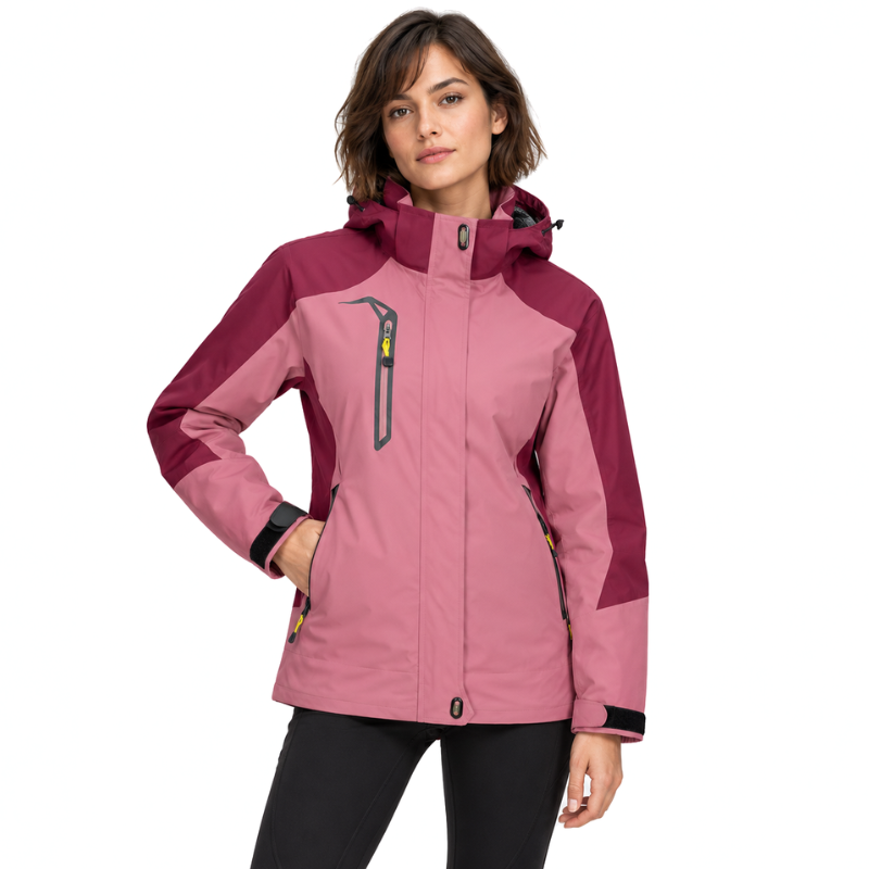Full Zip Hooded Waterproof Jacket-Fowsa