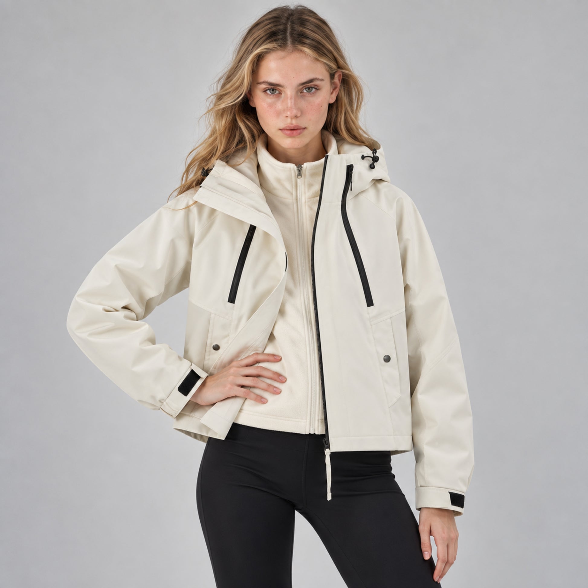 Women's Hooded Waterproof Jacket-Fowsa