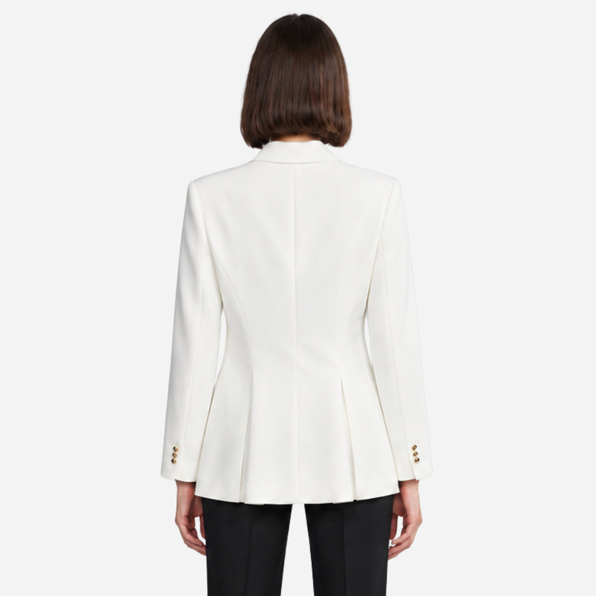 Women’s Asymmetric Buckle-Waist Wrap Blazer