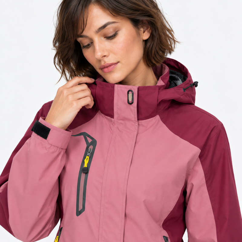 Full Zip Hooded Waterproof Jacket-Fowsa