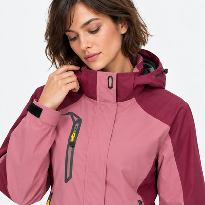 Full Zip Hooded Waterproof Jacket-Fowsa