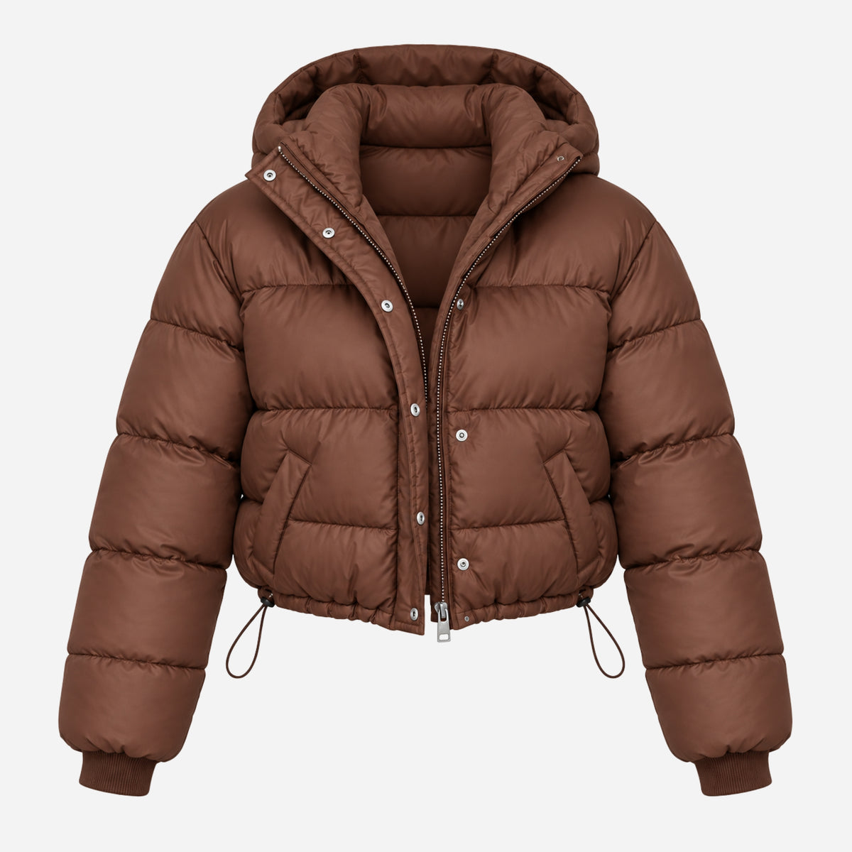 Women's Hooded Cropped Puffer Jacket