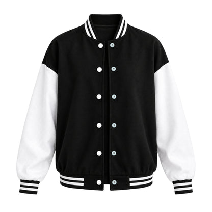 Women's Fleece-Lined Varsity Jacket-Fowsa