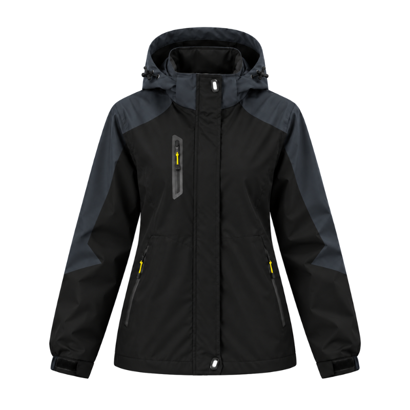 Full Zip Hooded Waterproof Jacket-Fowsa