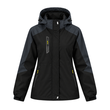 Full Zip Hooded Waterproof Jacket-Fowsa