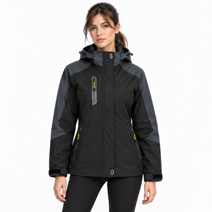 Full Zip Hooded Waterproof Jacket-Fowsa