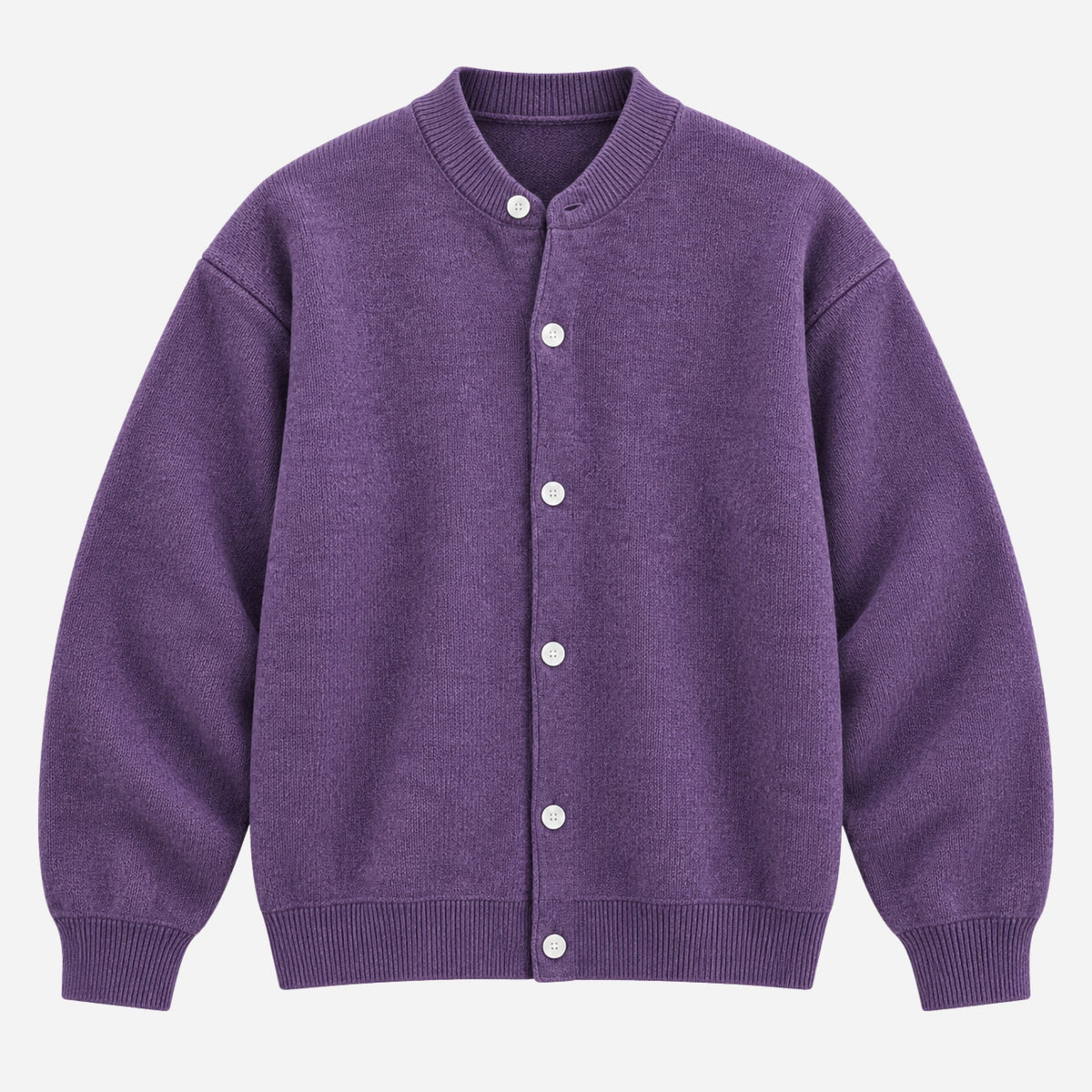 Men's Button-Front Knitted Cardigan Jumper-Fowsa