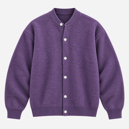 Men's Button-Front Knitted Cardigan Jumper-Fowsa