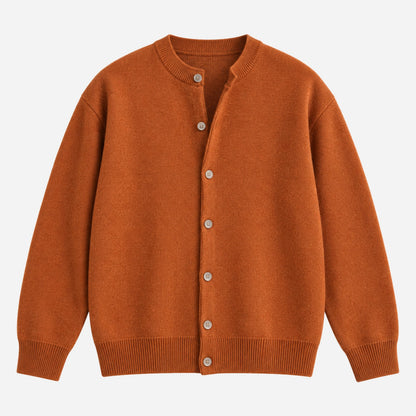 Men's Button-Front Knitted Cardigan Jumper-Fowsa