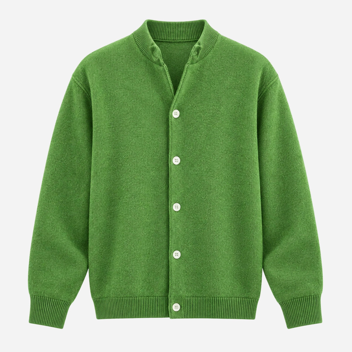 Men's Button-Front Knitted Cardigan Jumper-Fowsa