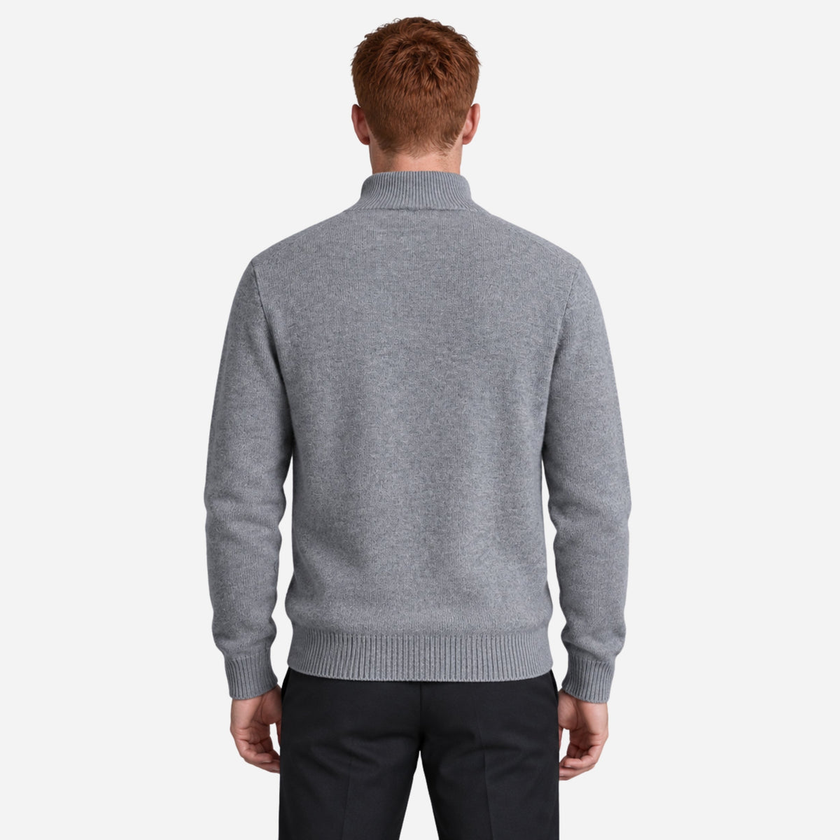 Men’s Half Zip Stand Collar Jumper-Fowsa