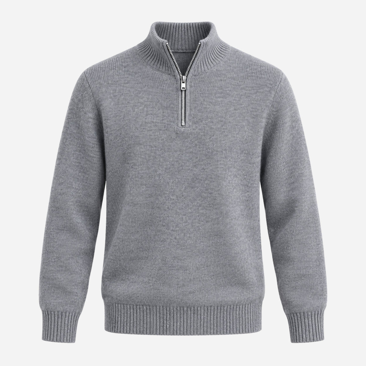 Men’s Half Zip Stand Collar Jumper-Fowsa