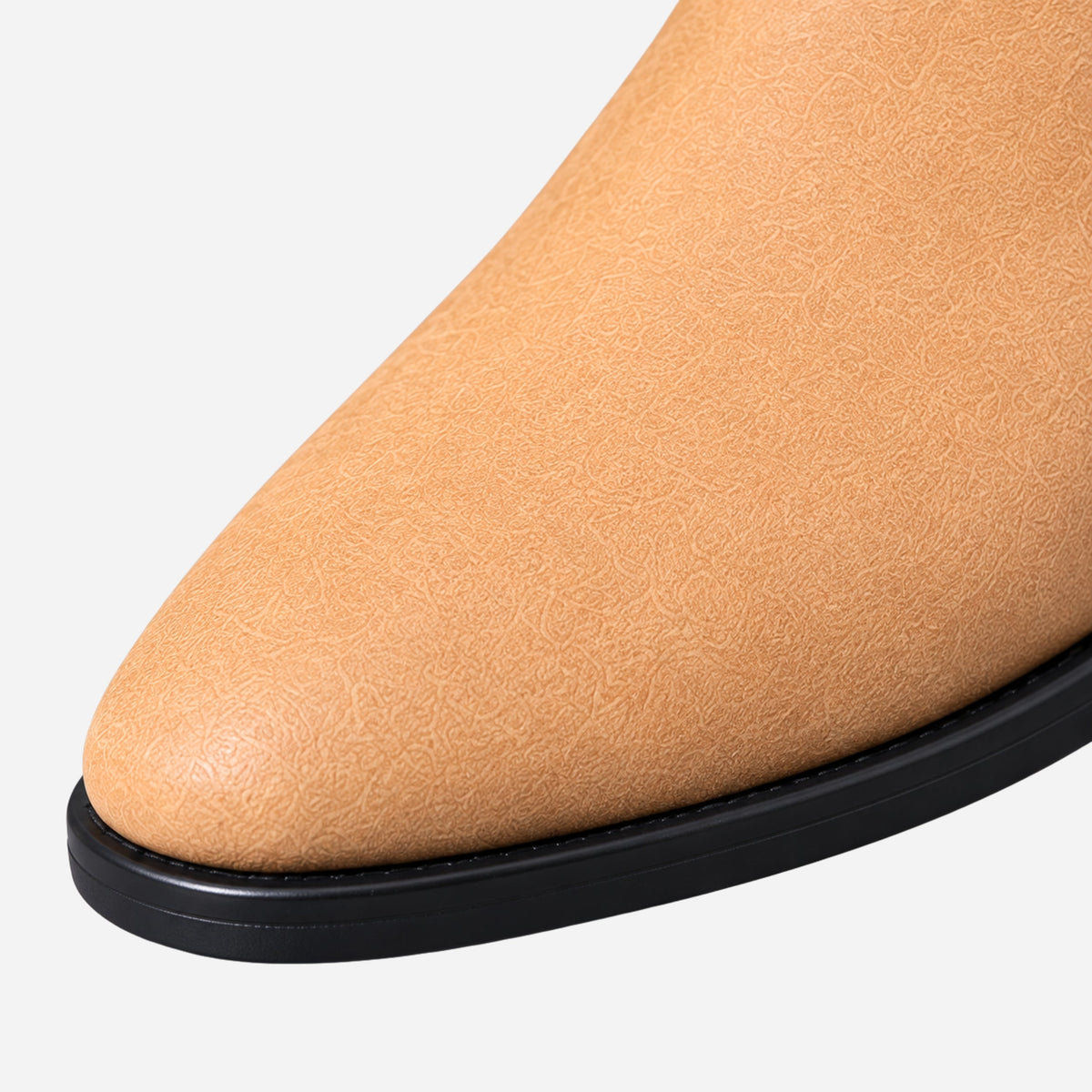 Men’s Pointed Toe Chelsea Ankle Boots-Fowsa