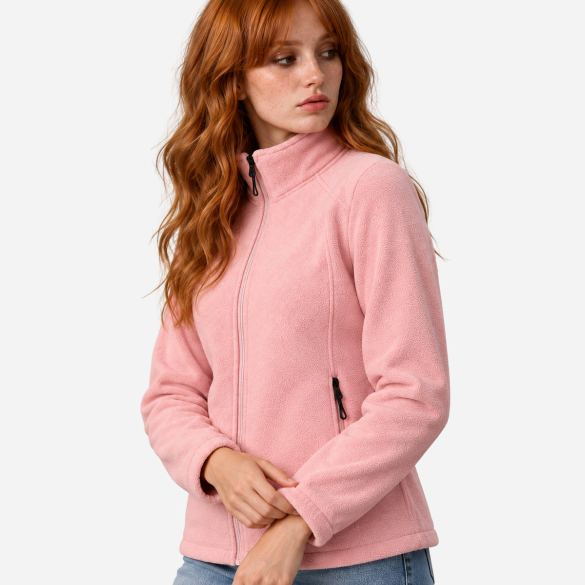 Women's Full-Zip Fleece Jacket-Fowsa