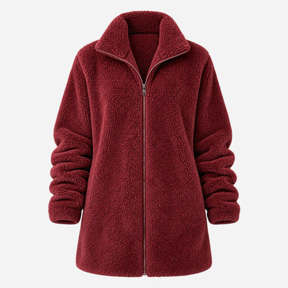 Women's Full-Zip Teddy Fleece Jacket-Fowsa