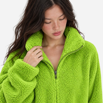 Women's Full-Zip Teddy Fleece Jacket-Fowsa