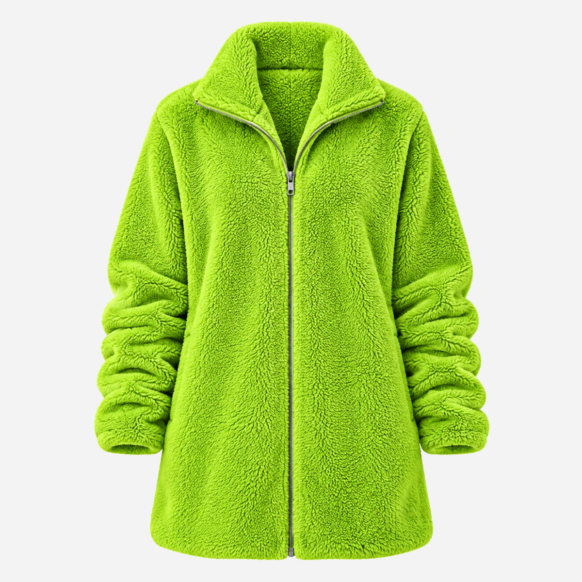 Women's Full-Zip Teddy Fleece Jacket-Fowsa