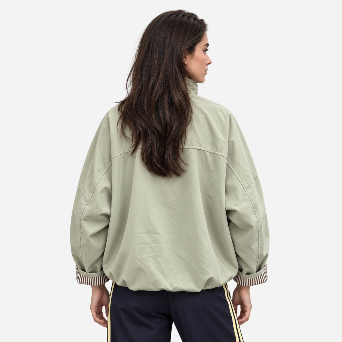 Women's High-Collar Button Jacket-Fowsa
