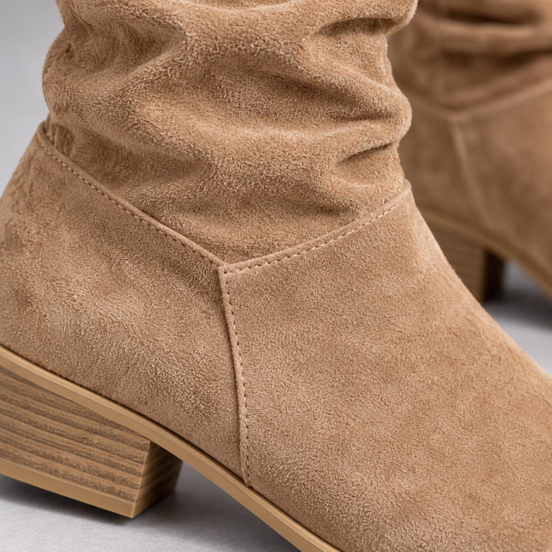 Women's Knee-High Slouch Boots-Fowsa