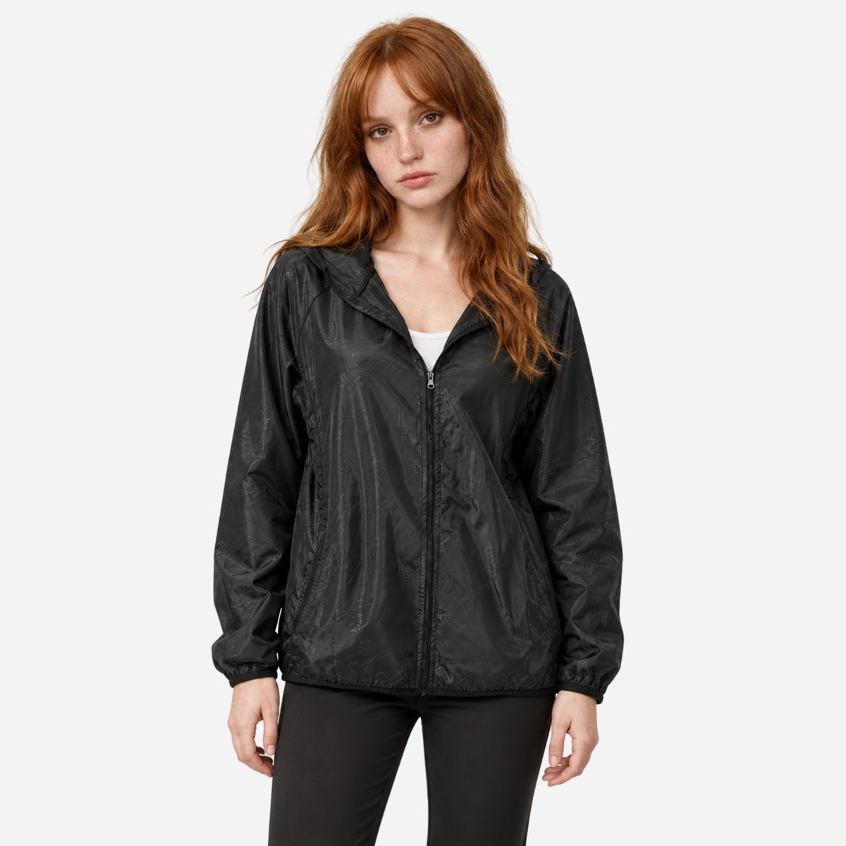 Women's Lightweight Hooded Windbreaker Jacket-Fowsa