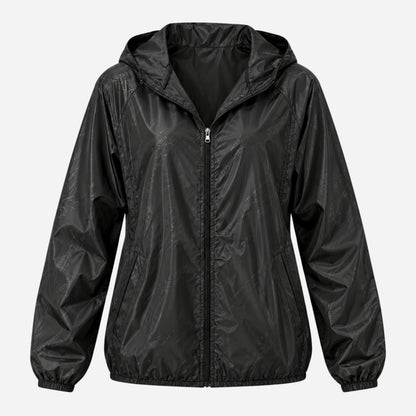 Women's Lightweight Hooded Windbreaker Jacket-Fowsa