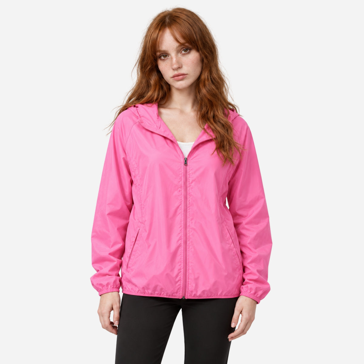 Women's Lightweight Hooded Windbreaker Jacket-Fowsa