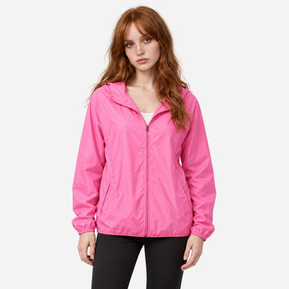 Women's Lightweight Hooded Windbreaker Jacket-Fowsa