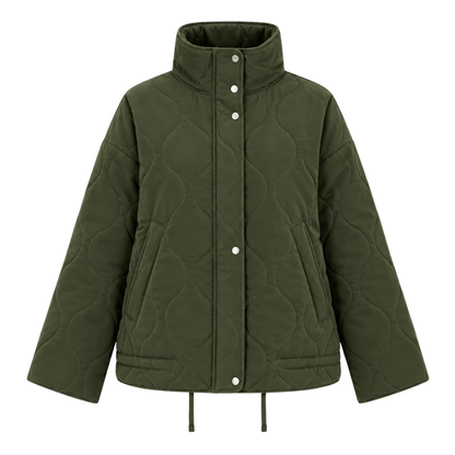 Women's Quilted Stand Collar Jacket-Fowsa