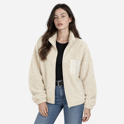 Women's Teddy Sherpa Fleece Jacket-Fowsa