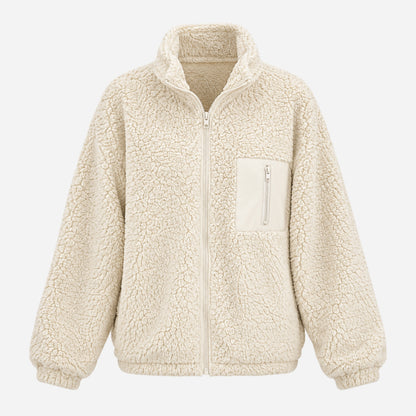 Women's Teddy Sherpa Fleece Jacket-Fowsa