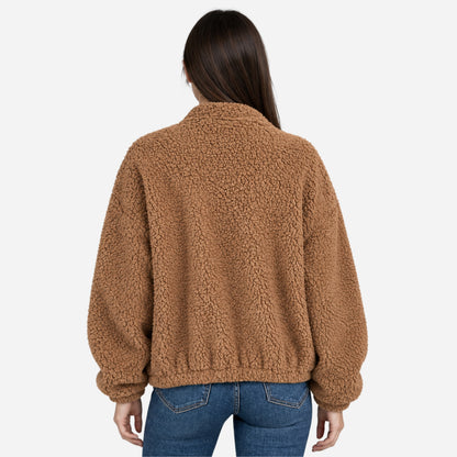 Women's Teddy Sherpa Fleece Jacket-Fowsa