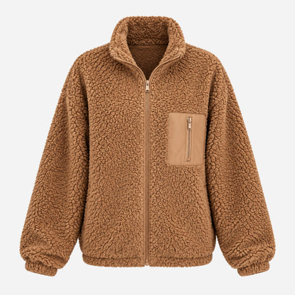 Women's Teddy Sherpa Fleece Jacket-Fowsa
