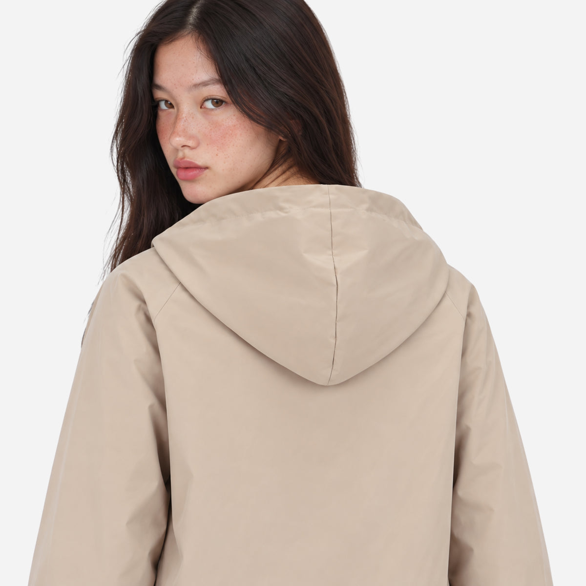 Women's Hooded Full-Zip Windbreaker Jacket-Fowsa