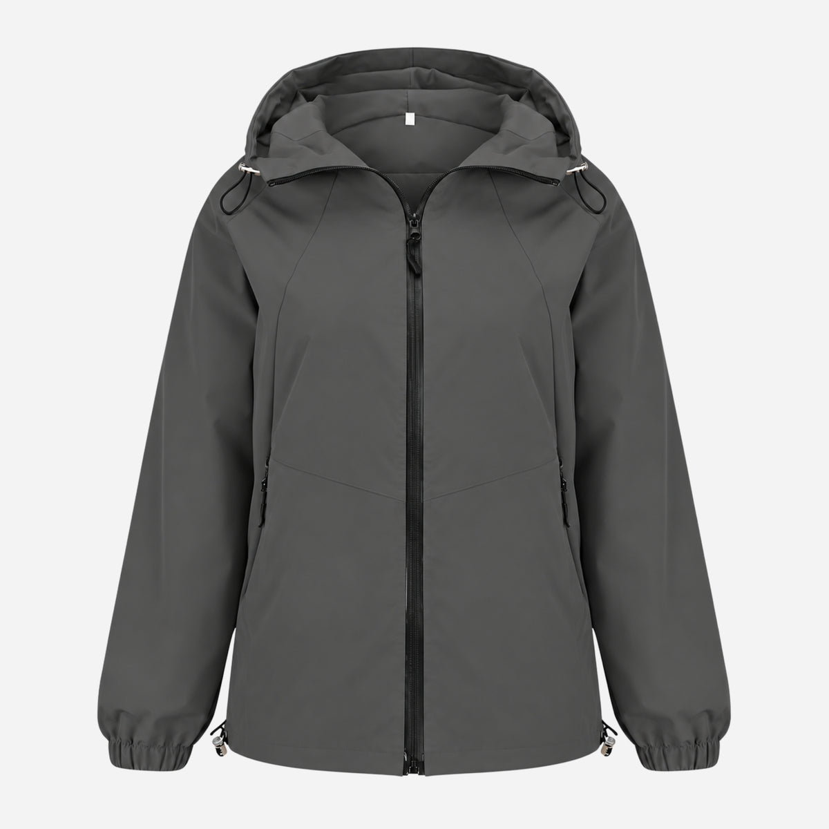 Women's Hooded Full-Zip Windbreaker Jacket-Fowsa