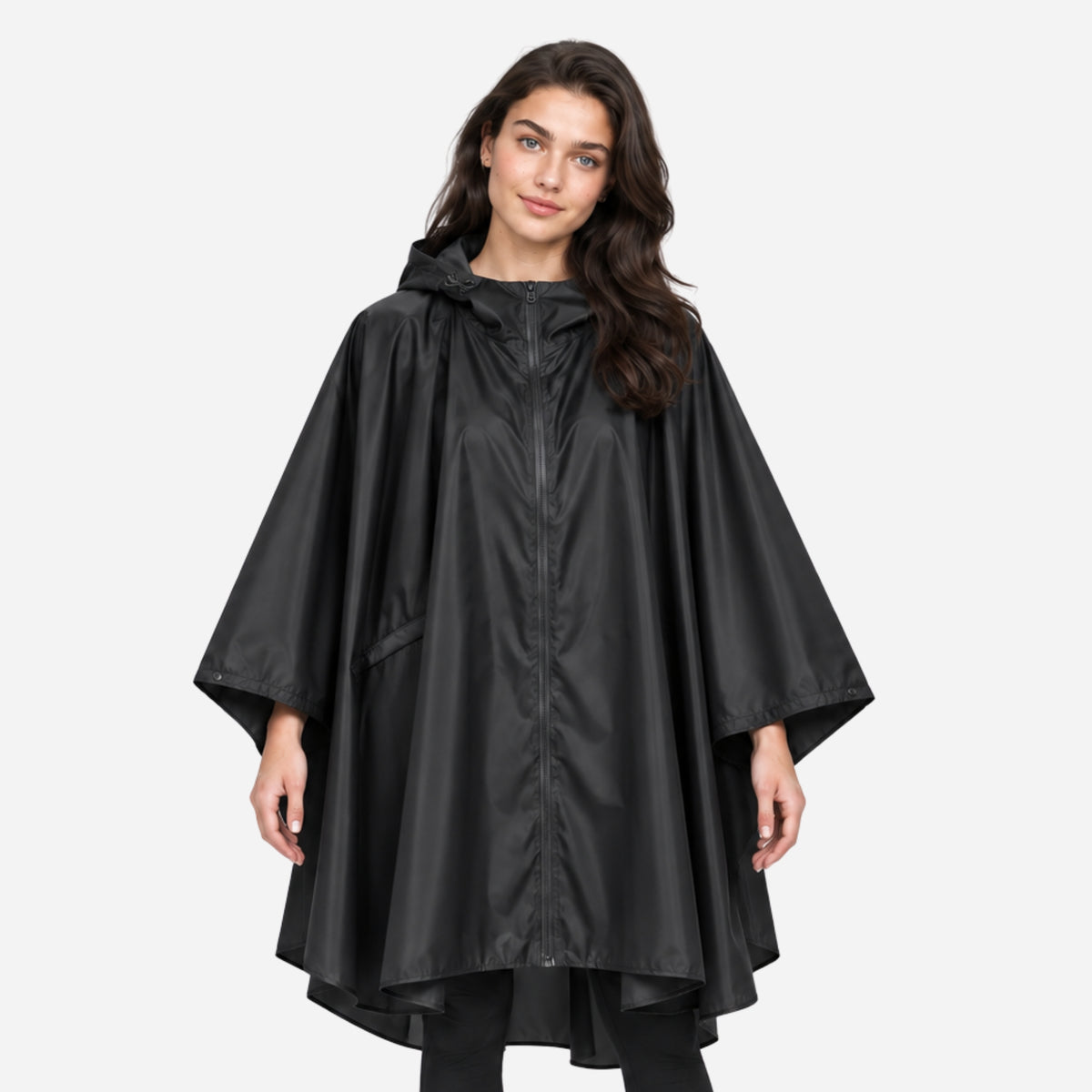 Women's Hooded Oversized Waterproof Jacket-Fowsa