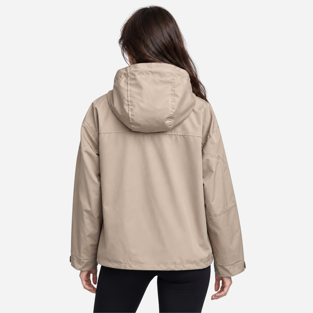 Women’s Hooded Zip Front Windbreaker Jacket-Fowsa