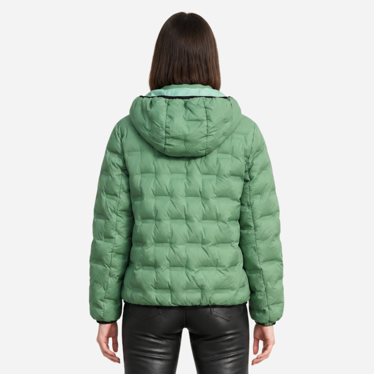 Women's Lightweight Hooded Puffer Jacket-Fowsa