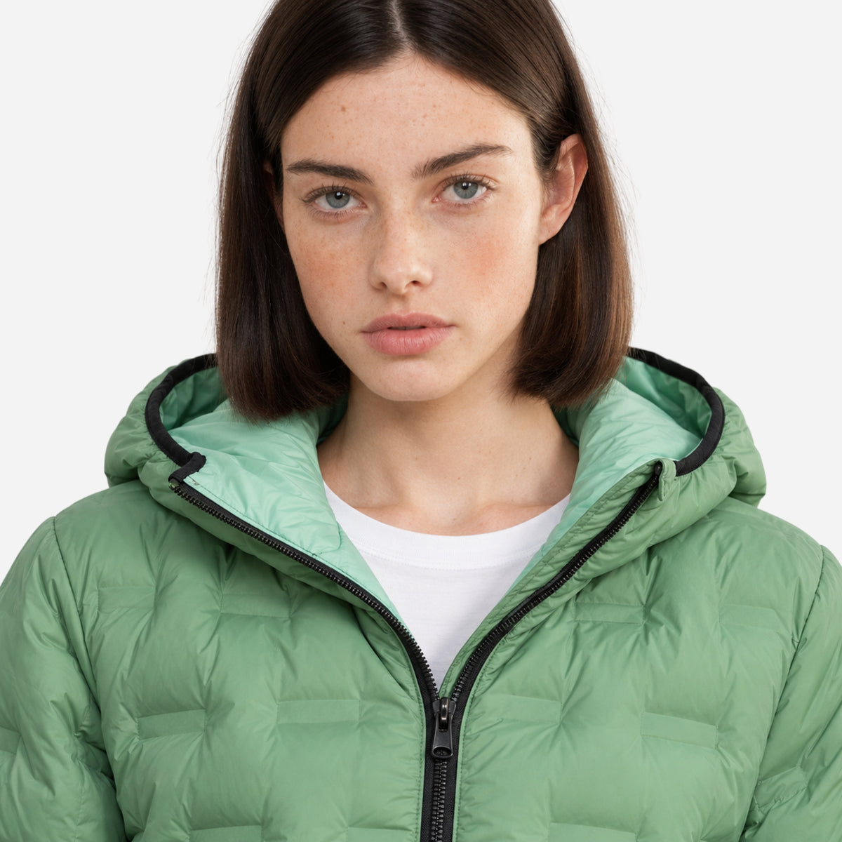 Women's Lightweight Hooded Puffer Jacket-Fowsa
