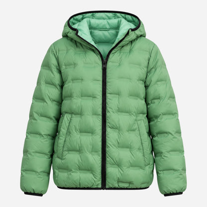 Women's Lightweight Hooded Puffer Jacket-Fowsa