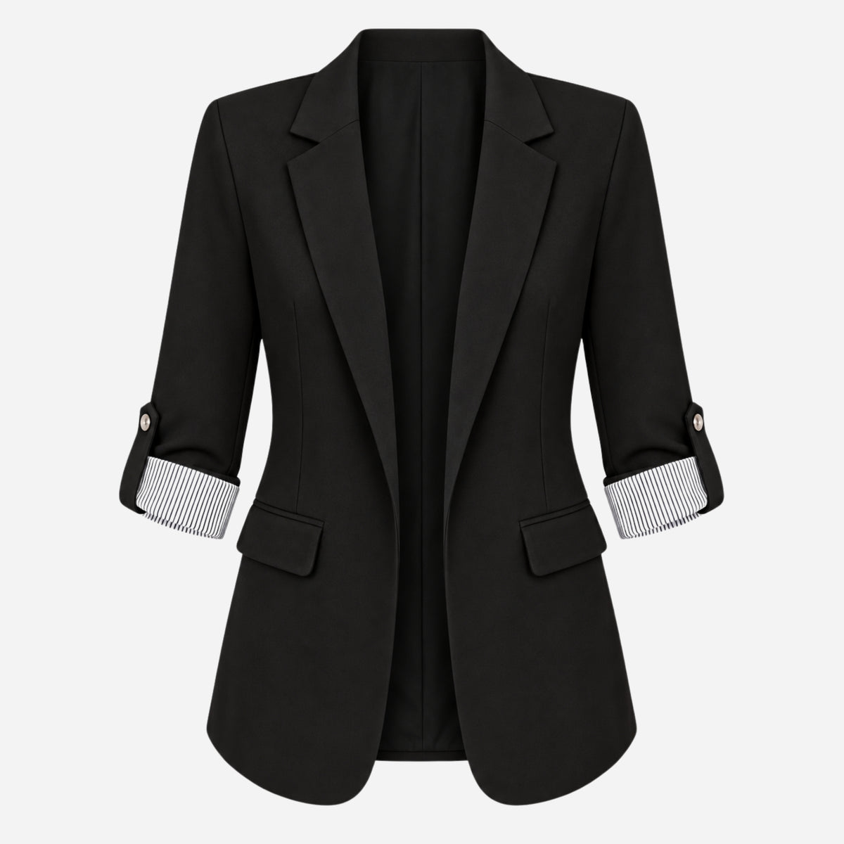 Women’s Single Button Tailored Blazer Jacket-Fowsa